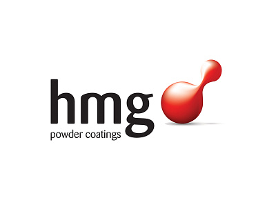 HMG Powder Coatings branding fluid identity liquid logo paint
