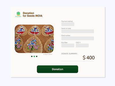 Daily UI challenge #002 checkout form daily 100 challenge dailyui donation