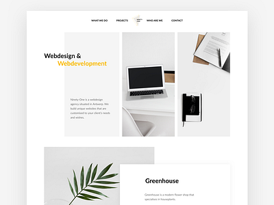 Landing Page clean debut homepage landing minimal page sketch webdesign