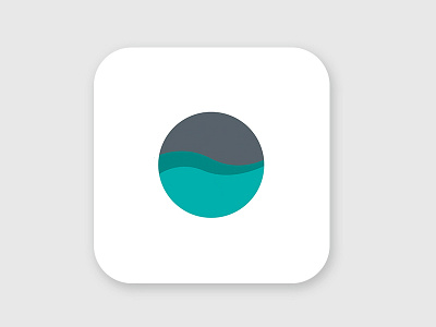 Daily UI 5 - App Icon app blue daily ui icon minimal water