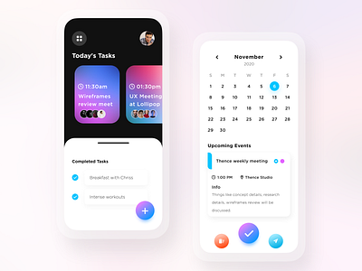Modern & Minimal Task Scheduling/Calendar App