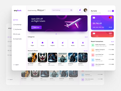 Anybook - Booking Platform Webapp adobe illustrator adobe photoshop adobe xd app design design figma mobile app design product design ui ui design uiux design user experience user interface ux web design webapp design website design