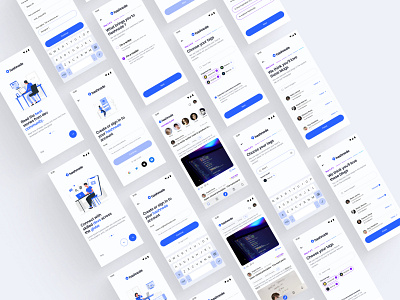 Hashnode - App redesign ✌🏻 adobe illustrator adobe photoshop android design app design design figma ios design ui ui design ui designer user experience user experience design user interface design ux ux design ux designer uxui design