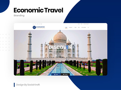 Economic Travel - Tour Agency Website Design, Developmet.🛫 graphicdesign tour website travel agency travel agency card travel agency website travel website deisgn traveling