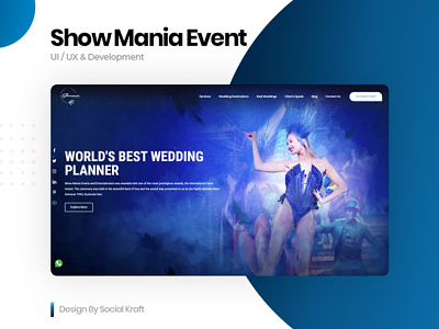 Showmania Events | Official Website Redesign UI/UX design design agency event design event planner event planner website design event website website design and development website ui design website ux wedding planner