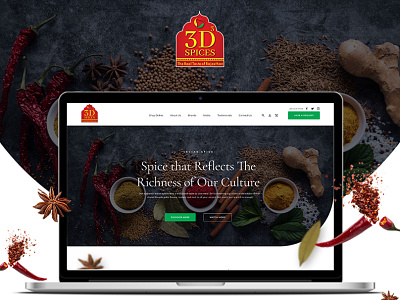 3D Spices - Website & UIUX Design Project branding branding design design spices website uidesign ux design web design