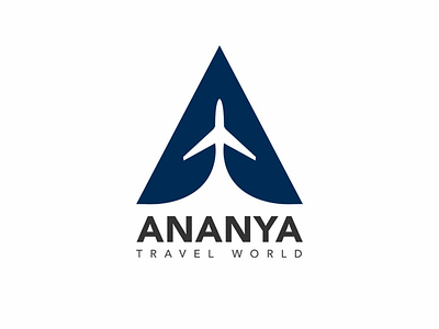 Ananya Travel Agency - Logo Design branding logo logo design logodesign tour agency logo travel agnecy logo website logo