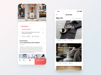 Featured Topics app design interface mobile selected service app typography ui