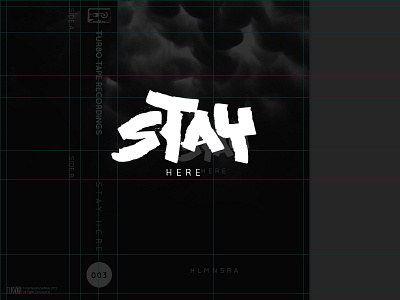 STAY HERE beats cassette guides illustrator layout parallel pen photoshop typography