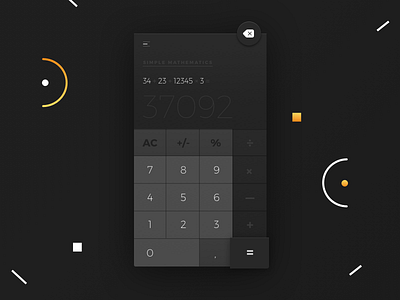 DailyUi 004 - Calculator