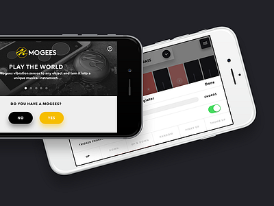 Mogees Keys App Launch ios app keyboard london material design music sensor sound engine synth
