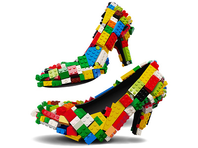 Lego Shoes ai fashion highheels illustrator lego shoes