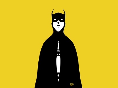 Oscar Rubio Batman design fanart flat illustration minimal ux web website