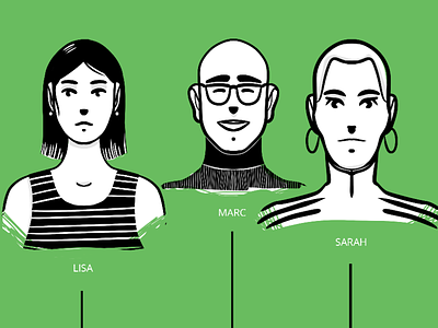 Staff 1 design illustration minimal people staff website