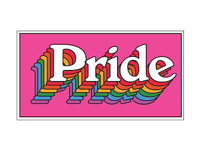 Pride sticker design for cannabis based brand