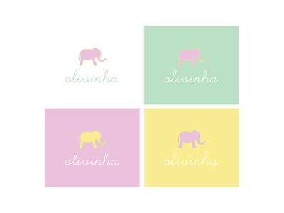 logo for baby brand baby branding clothing colors elephant logo pastel print tags