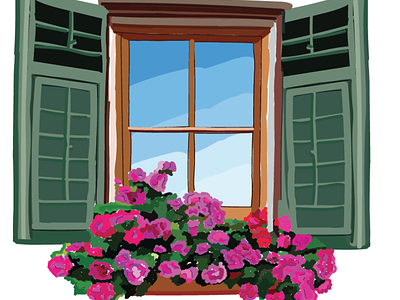 window and flowers