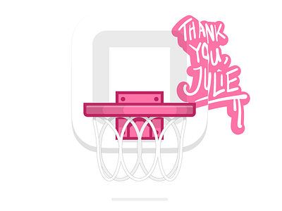 Thank you, Julie app dribbble icon invites ios iphone logo thank you thanks