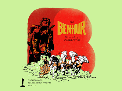 B for movie 'Ben-hur'. 36daysoftype 36daysoftype b academy awards ben hur design digital drawing graphic art graphic design hollywood illustration india inspiration movie type challenge type daily typedesign typogaphy vinatge winner