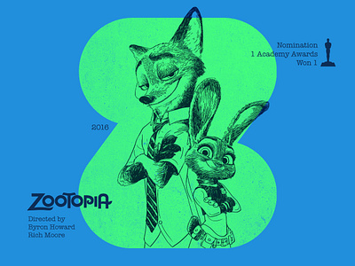 Z for movie 'Zootopia'. 36daysoftype academy awards animation digital drawing graphic art graphic design hollywood illustration india movie photoshop portrait portrait art type type challenge type daily typography woodcut zootopia