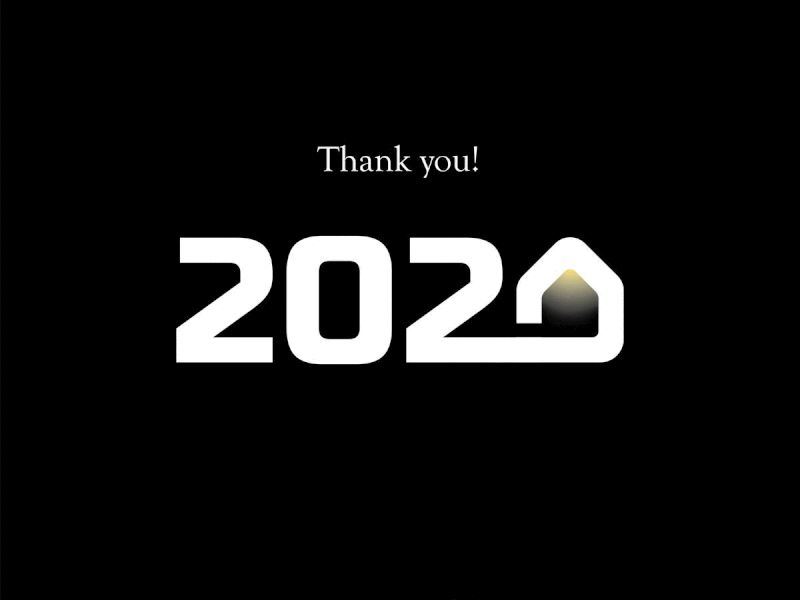 Thankyou 2020 2020 design 2020 logo 2020logo home logo logo design logotype minimal logo newyearlogo work from home