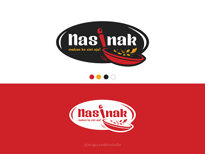 NASINAK branding chef food food logo foodie logo design logotype pan restaurant wok pan
