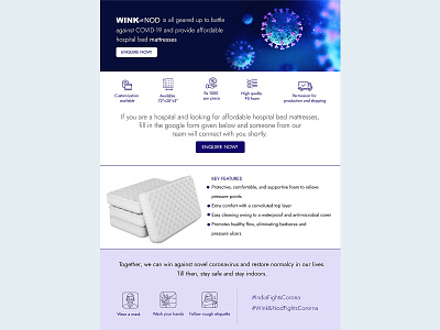 Landing Page for hospital bed COVID 19 branding design illustration landingpage marketing ui ux website