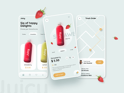 Juice-up App 2021 android app clean ui design dribbble ecommerce app ios juice juices milky mobile app online order playstore ui uiux ux