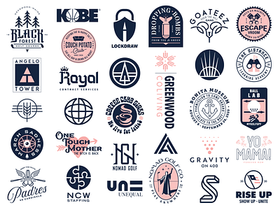 2020 Round Up apparel logo art direction art director badge design flat logo design graphic design lockups logo vector