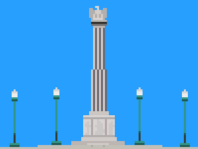 Pixel Logan Square Monument