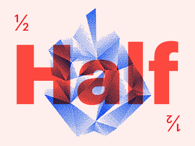 Half [GIF] gif graphik identity illustration type