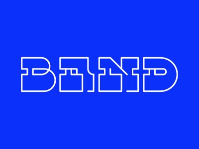 Band band custom type lettering type