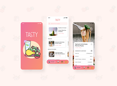 Tasty app mobile app mobile design mobile ui ui ui design
