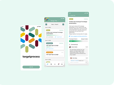 Some ideas for TargetProcess mobile app mobile design mobile ui