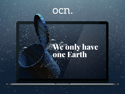Charity project - OCN. UI/UX app charity design ecology illustration landing page minimal ocean ui ux