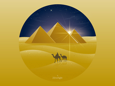 The Great Pyramid of Giza culture design dessert egypt giza glow illustration landmark pyramid travel vector