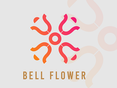 Bellflower logo design flat logo