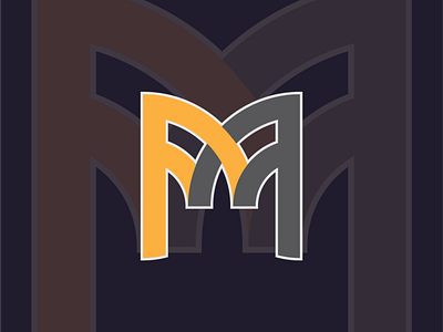 Letter Logo MFF branding design flat logo vector
