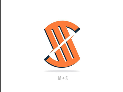 Ambigram logo M + S