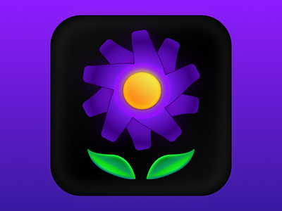 stylized flower icon