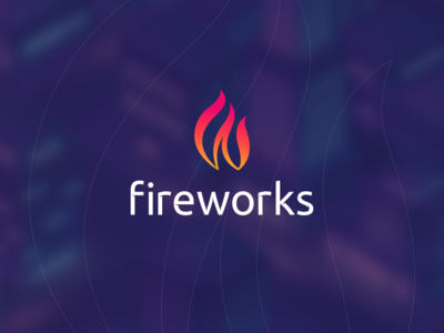 Fireworks brand events fire fireworks flat inkscape lettre logo orange red