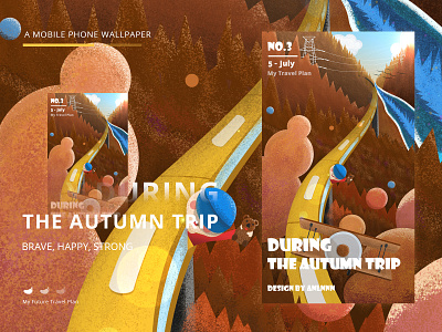 Late autumn Canyon autumn canyon late autumn canyon mountain train 插图 插画设计