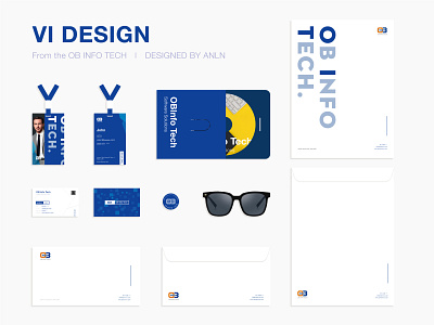 VI design of the company branding bussines card envelope illustration visual design work card 设计