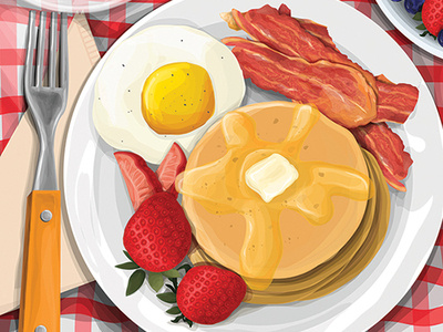 Breakfast food art illustration illustrator vector vector artwork