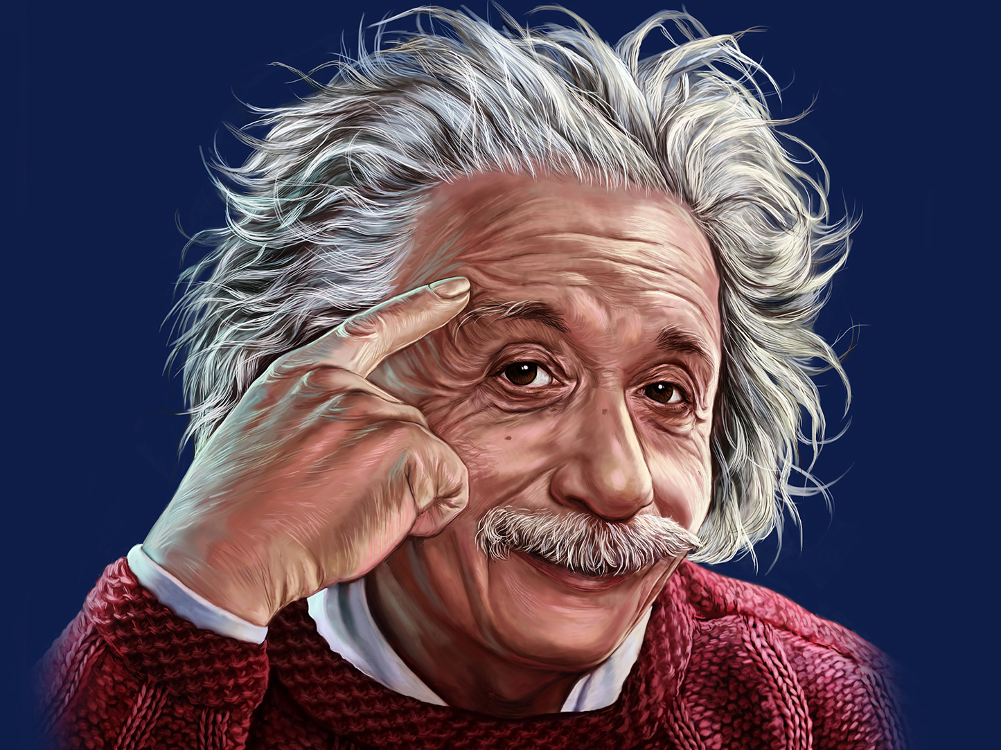 Albert Einstein By Polina Ipatova On Dribbble - 