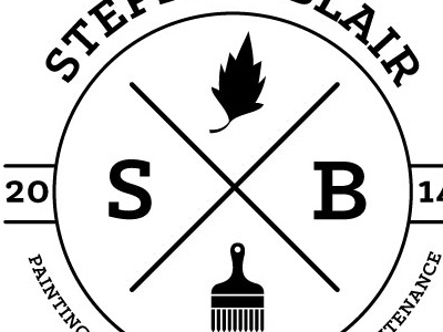 S.Blair Landscaping branding graphic design identity logo