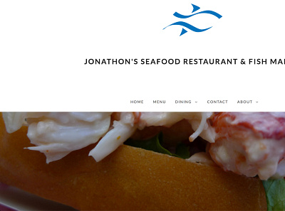 Jonathons Seafood responsive web design wordpress development wordpress theme