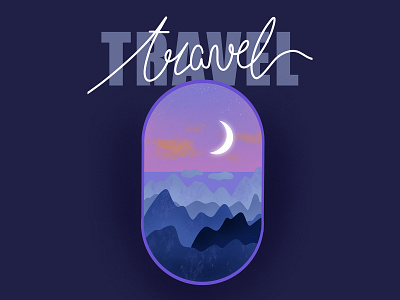 Travel design draw draw letters illustration procreate typogaphy