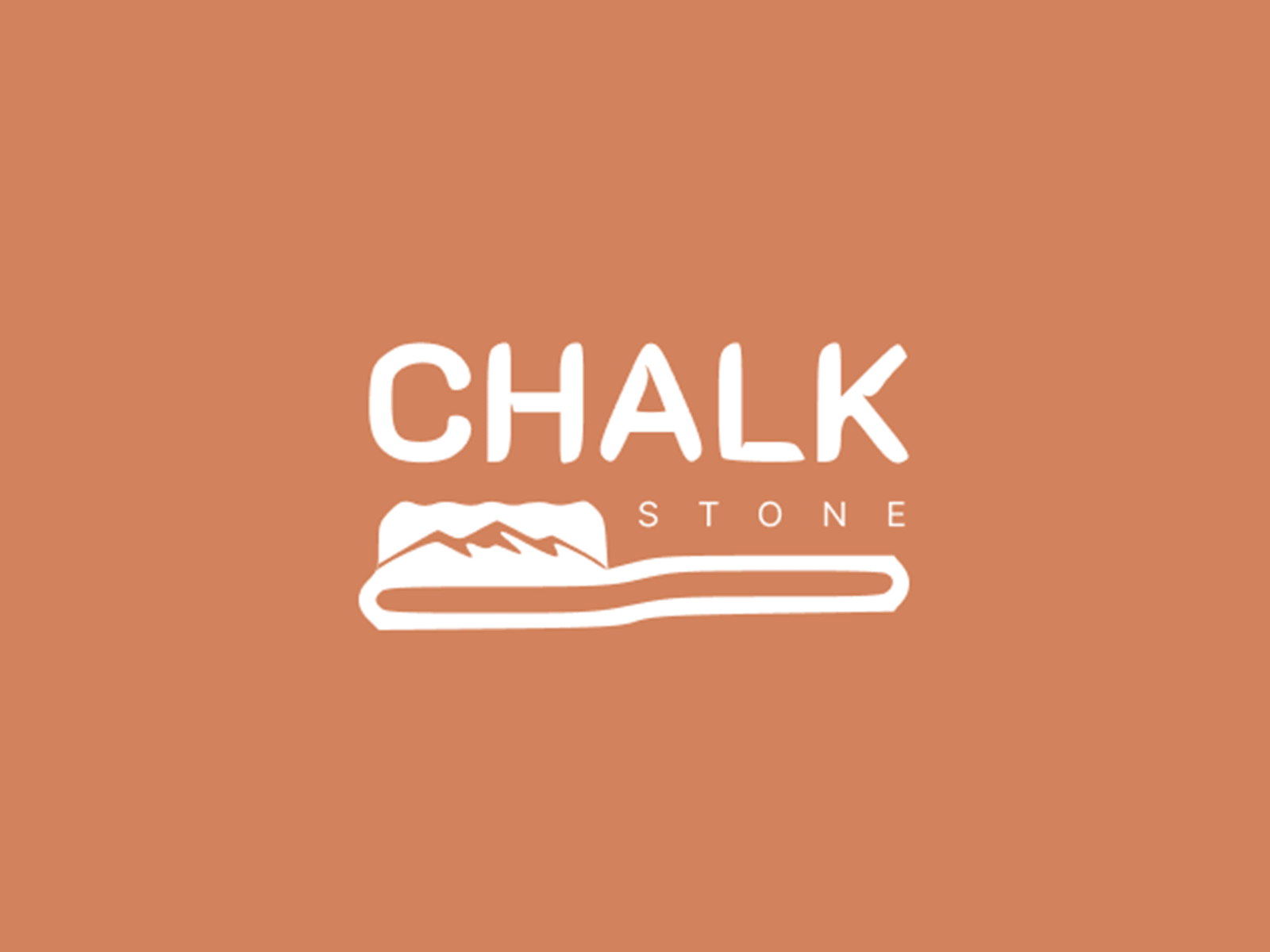 Chalk Stone App branding design logo logotype typogaphy