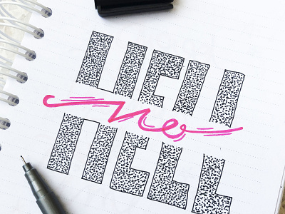 Hell No aquarelle design draw draw letters illustration pen and paper quote typogaphy typography